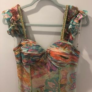 Diane Freis Tropical Cocktail Dress